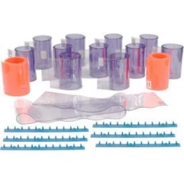 Standard Grade Smooth Clear Strip Door Curtain 9'W x 13'H, Global Equipment, Mfr#: 786172